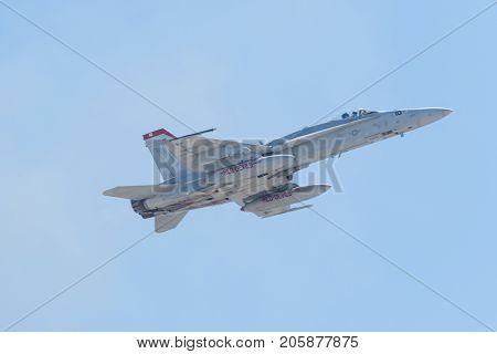 Marines F/a-18C Hornet Vmfa-232, Red Devils Performing At The Miramar Air Show