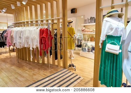 BUSAN, SOUTH KOREA - MAY 28, 2017: TWEE store at Lotte Department Store