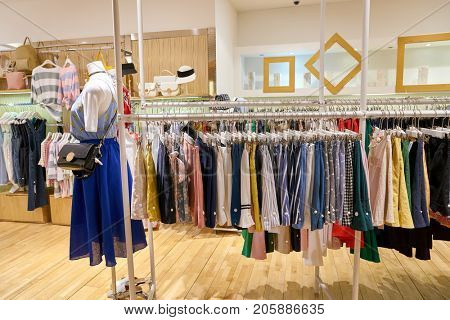 BUSAN, SOUTH KOREA - MAY 28, 2017: TWEE store at Lotte Department Store