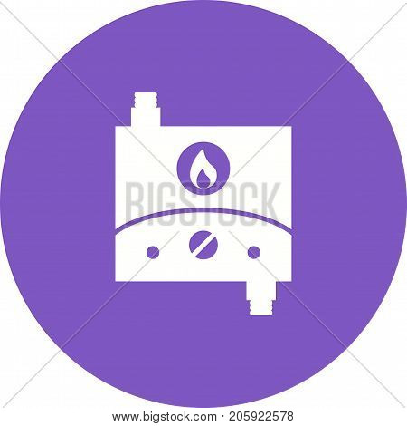 Water, heater, tankless icon vector image. Can also be used for Climatic Equipment. Suitable for use on web apps, mobile apps and print media.