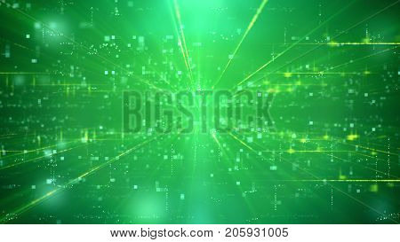 Blurred Technology Green Backdrop