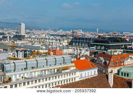 View From The Tower Of The St. Stephen's Cathedral, Vienna, Austria