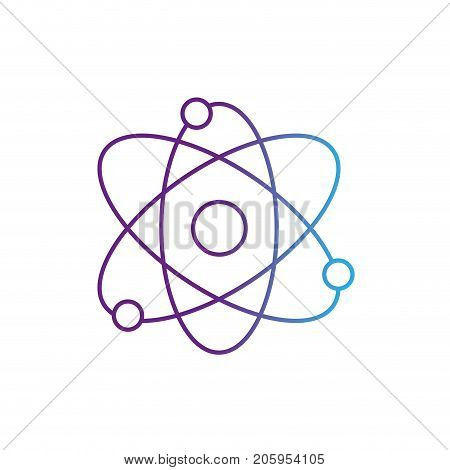 line physics orbit chemistry science education vector illustration