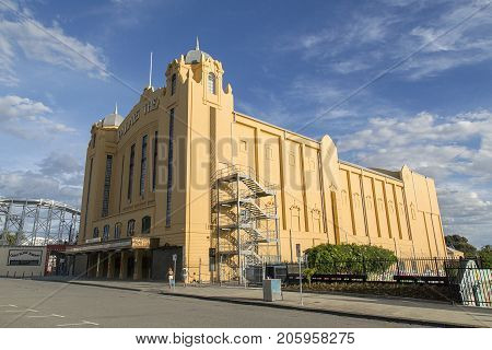 St Kilda, Australia: March 15, 2017: The Palais Theatre is a concert venue and theatre located in the Melbourne inner suburb of St Kilda. It is the largest seated theatre in Australia.