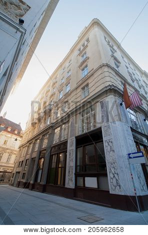 Low angle view of historic building at Vienna, Austria