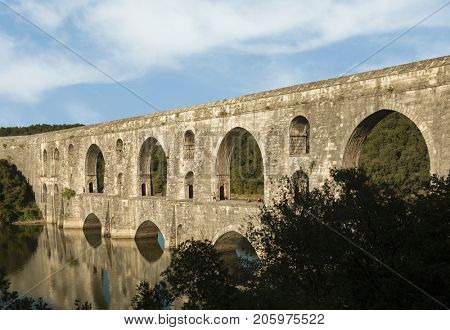 The Maglova Aqueduct built by Master Ottoman Architect Sinan Istanbul Turkey