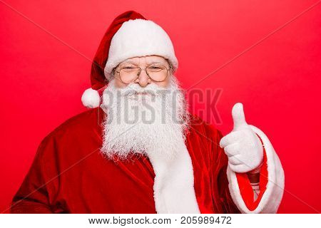 Who Like To Have Presents And Holly Jolly X Mas? Festive Seosonal Occasion. Funny Saint Nicholas In
