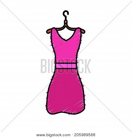 woman dress casual design style vector illustration