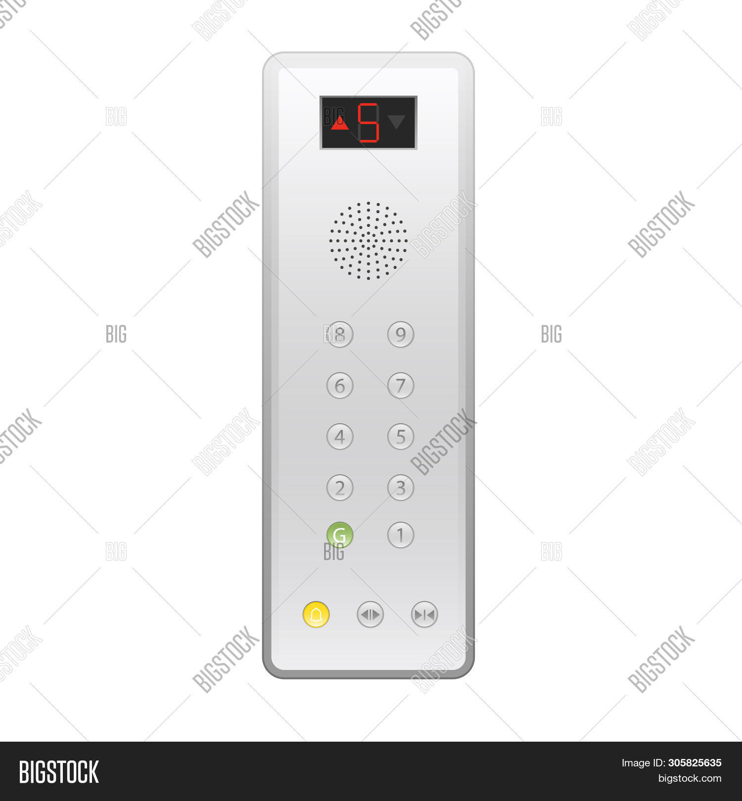 Elevator Panel Icon. Image & Photo (Free Trial) | Bigstock