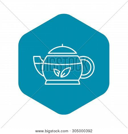 Oriental Teapot Icon. Outline Oriental Teapot Vector Icon For Web Design Isolated On White Backgroun