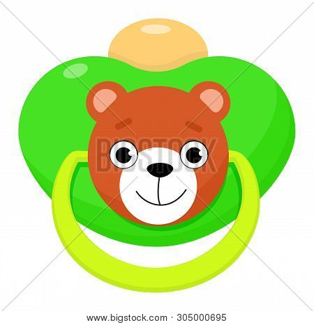 Pacifier Vector Baby Soother Child Nipple And Kids Rubber Nipple Illustration Set Of Cartoon Comfort