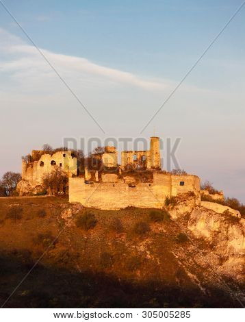 Falkenstein Castle in autumn, Austria