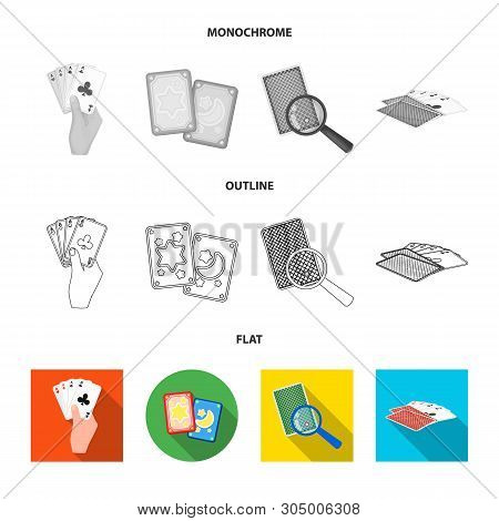 Isolated Object Of Game And Magic Icon. Set Of Game And Poker Stock Vector Illustration.