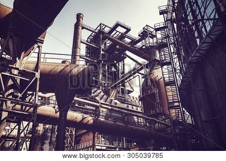 Old Abandoned Metallurgy Steel Factory In Ostrava