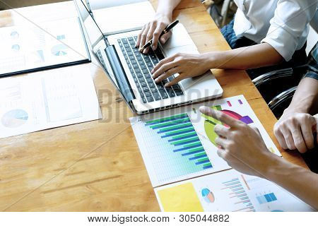 Young Business Team In A Small Meeting In The Office