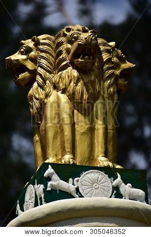 Kodaikanal, Tamilnadu, India - June 2, 2019: Statues Made With Flowers At The 58th Flower Show In Ko