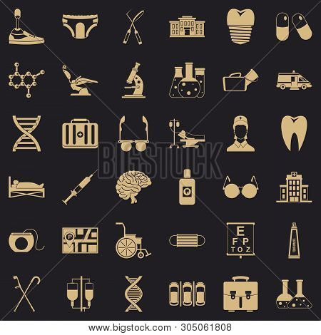Psychotherapeutic Icons Set. Simple Set Of 36 Psychotherapeutic Vector Icons For Web For Any Design