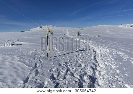 Winter Landscape Of Vitosha Mountain, Sofia City Region, Bulgaria