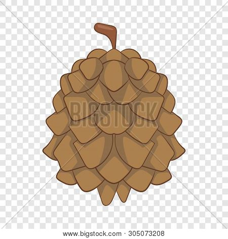 Pine Cone Icon. Cartoon Illustration Of Pine Cone Vector Icon For Web Design