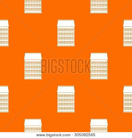 Toen House Pattern Vector Orange For Any Web Design Best