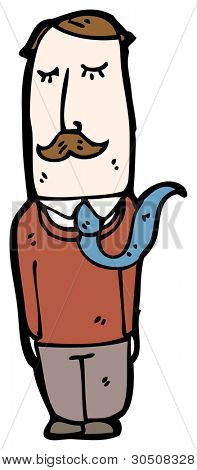 desenho animado do homem sensato