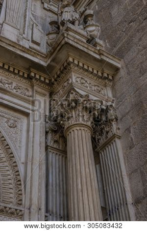 Corinthian columns. Assumption of the Virgin Cathedral (Santa Iglesia Catedral - Museo Catedralicio), Jaen, Andalucia, Spain
