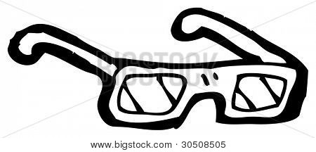 X-Ray Brillen cartoon