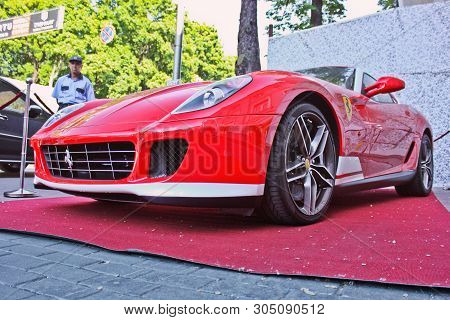 Kiev, Ukraine, July 13, 2015. Ferrari 599 Alonso Edition 60f1