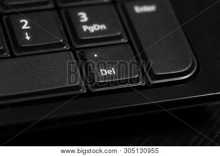 Black Computer Keyboard Close Up