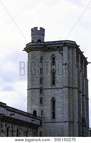 Vincennes, Val-de-marne, France - May 26: Chateau De Vincennes - Massive 14th And 17th Century Frenc