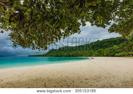 Famous Champagne Beach, Vanuatu, Espiritu Santo island, near Luganville,  South Pacific