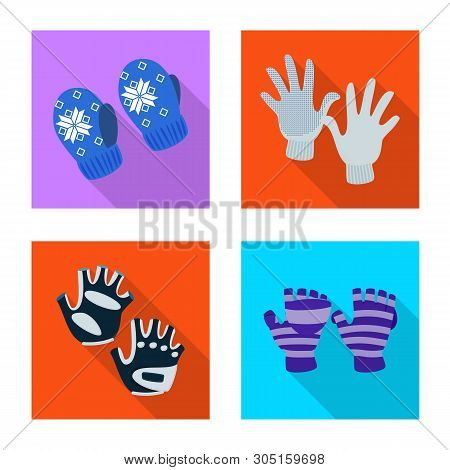 Vector Illustration Of Own And Textile Symbol. Set Of Own And Safety Stock Vector Illustration.