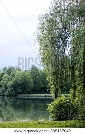 Beautiful Lake Wulfen Barkenberg Dorsten Background High Quality Prints Products 50,6 Megapixels