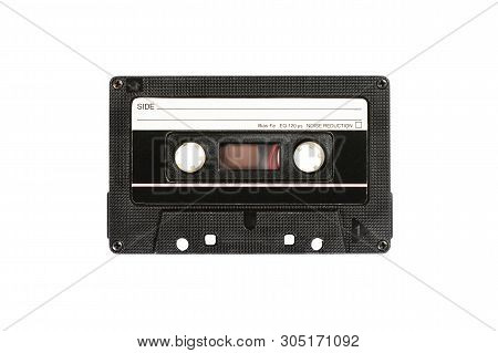 Audio Compact Cassette. Analog Tape Format For Audio Playing And Recording. Vintage Audio Cassette I