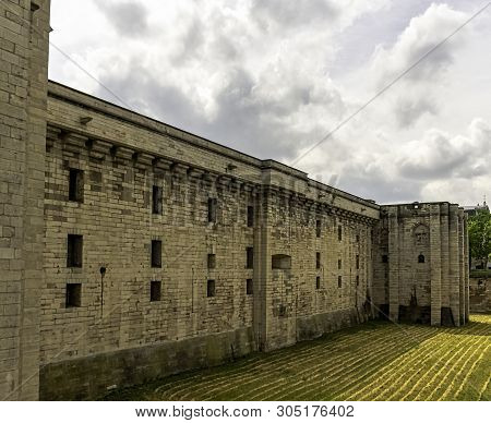 Vincennes, Val-de-marne, France - May 26: Chateau De Vincennes - Massive 14th And 17th Century Frenc