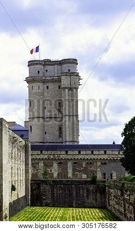 Vincennes, Val-de-marne, France - May 26: Chateau De Vincennes - Massive 14th And 17th Century Frenc