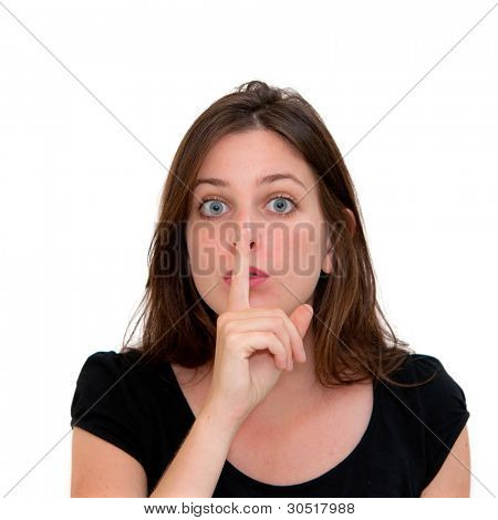 一个美丽的年轻新鲜女人策划的肖像