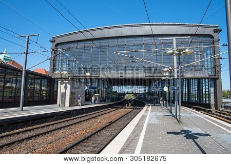 Berlin Germany - April 21. 2018: Berlin Zoologischer Garten Railway Station