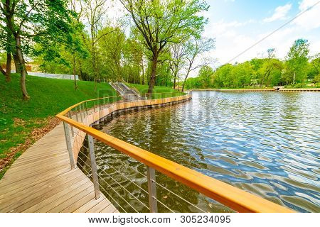 City The Moscow .third Kamensky Pond.natural Parks At Enea.russia.05.11.2019