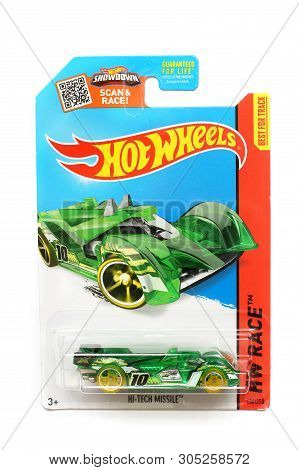 Odessa, Ukraine - November, 2017: Hot Wheels. Kids Toys. Machines. Toys On A White Background