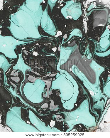Hand-painted  Abstract Background With Paint Smudges. Design For Background, Banner, Flaer,poster,br