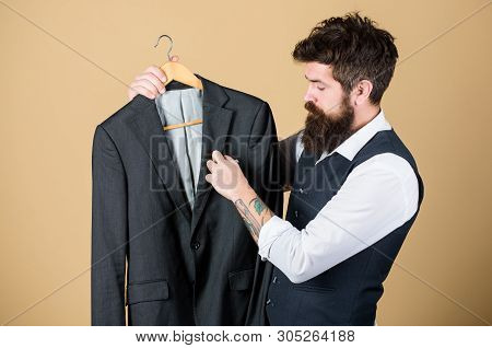 Tailoring And Clothes Design. Perfect Fit. Custom Made To Measure. Tailored Suit Concept. Fashion Fo