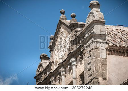 Architectural Detail Of The Museum Santa Cruz De Toledo