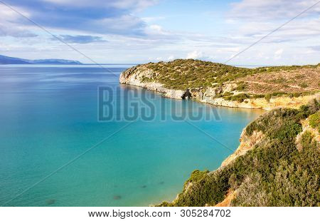A View Of Voulisma Beach, Mirabello Bay, Crete