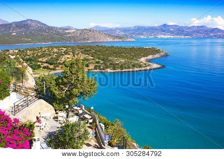 A View Of Voulisma Beach, Mirabello Bay, Crete