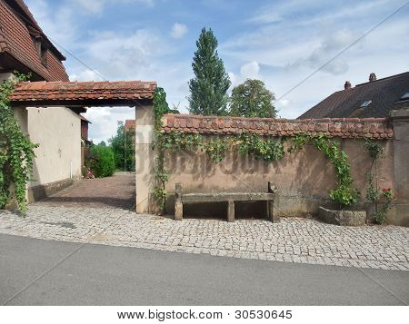 Arkkitehtooninen yksityiskohta Mittelbergheim