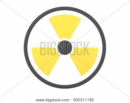 3D Rendering Of Radioactive Danger Sign