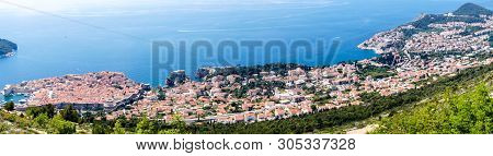 Walking Trail From The Top Of Mount Sdr To Dubrovnik With A Great Panoramic View
