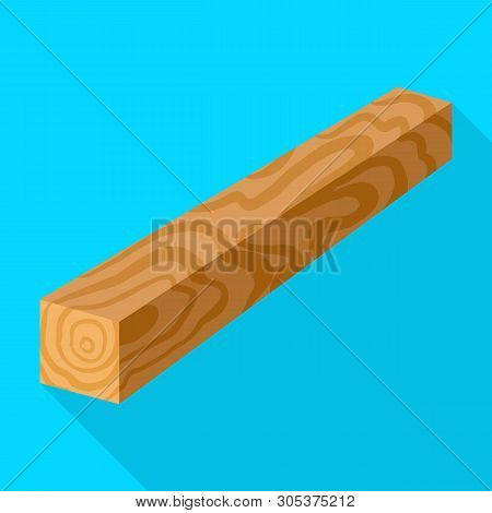 Vector Design Of Timber And Piece Logo. Collection Of Timber And Section  Stock Symbol For Web.