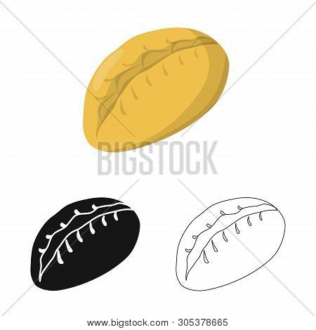 Vector Design Of Gedza And Khinkali Symbol. Collection Of Gedza And Asian  Stock Vector Illustration